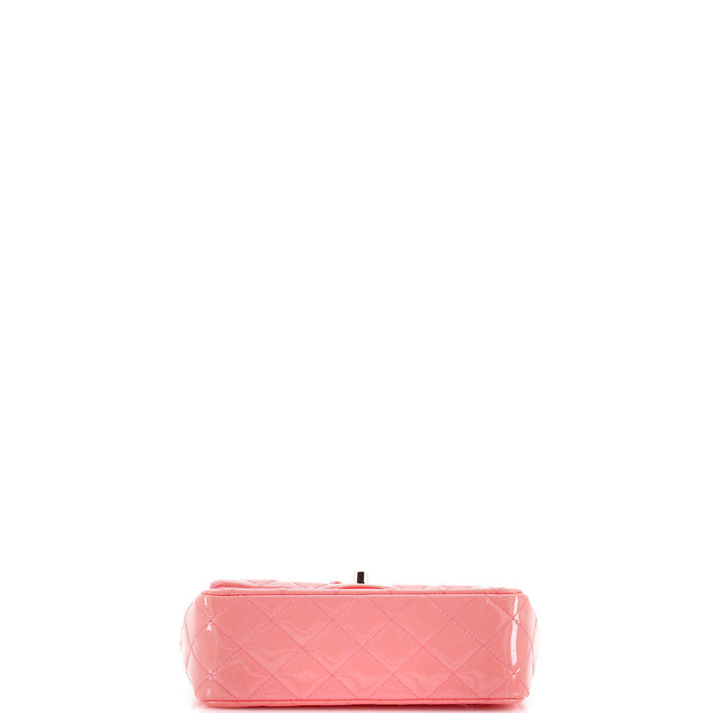 Chanel Mini Classic Single Flap Bag Quilted Patent - Picture 4 of 6
